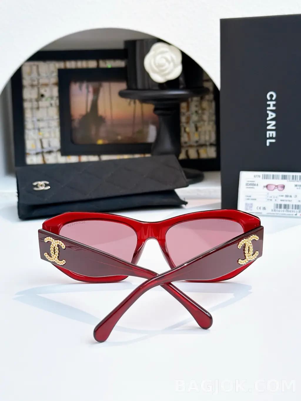 샤넬 CHANEL CH5554 Rectangular Sunglasses 상세 이미지