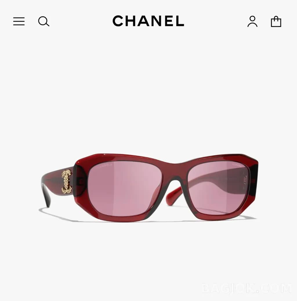 샤넬 CHANEL CH5554 Rectangular Sunglasses 상세 이미지