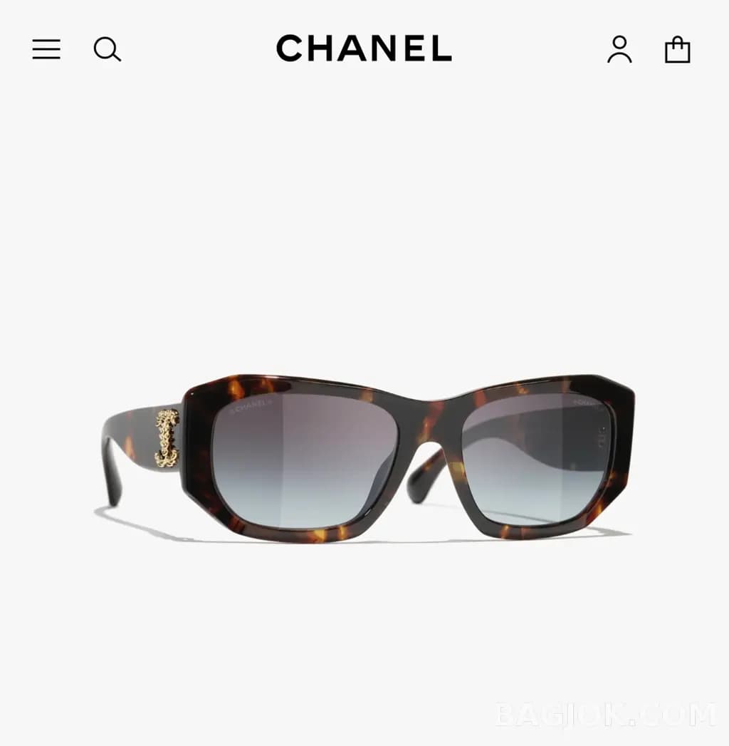 샤넬 CHANEL CH5554 Rectangular Sunglasses 상세 이미지