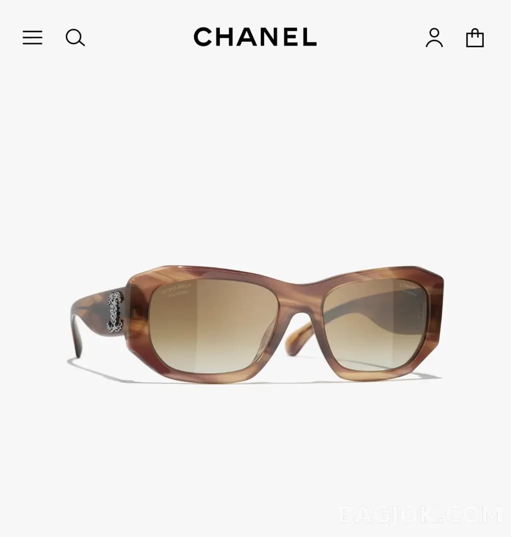 샤넬 CHANEL CH5554 Rectangular Sunglasses 상세 이미지