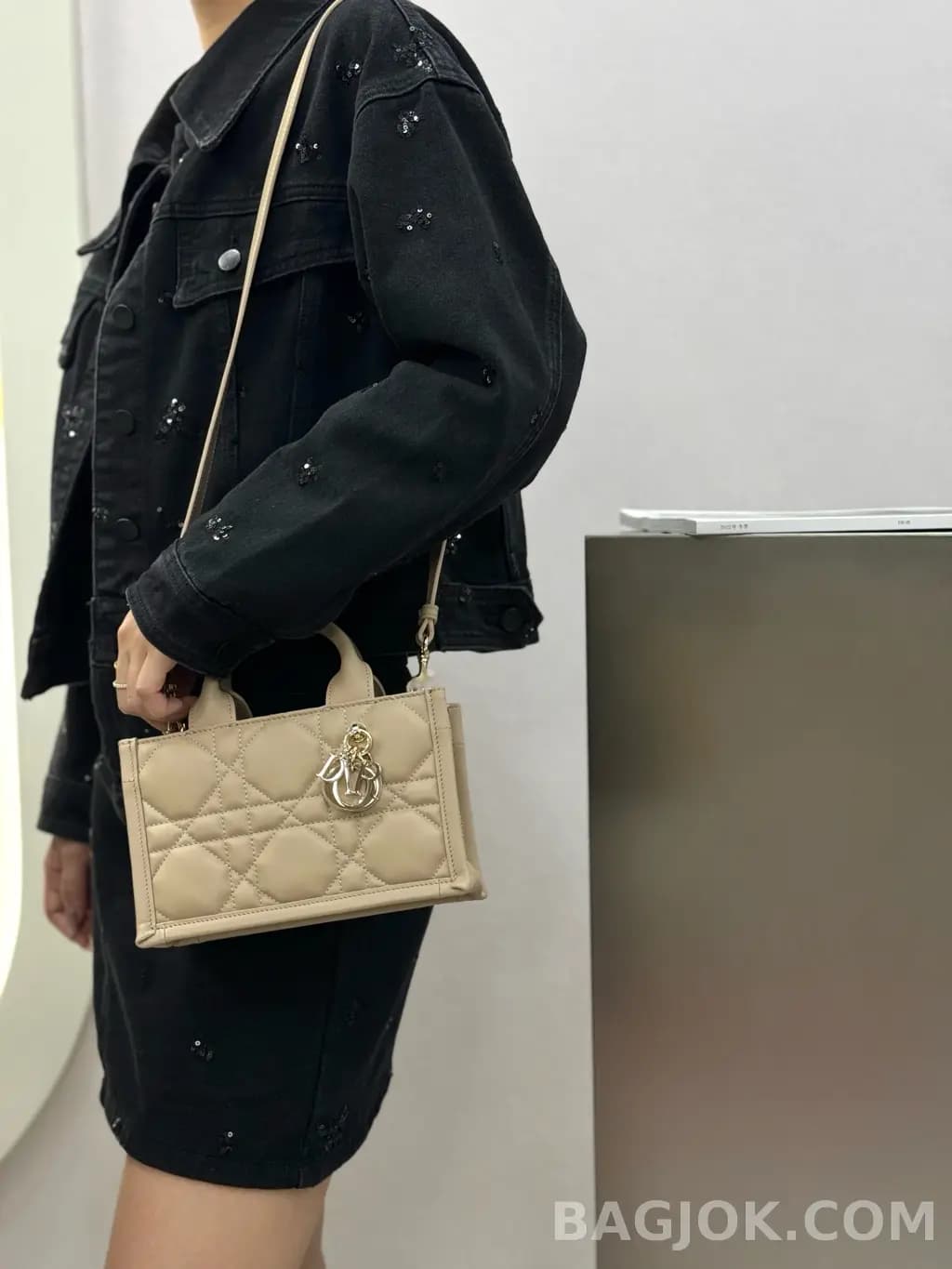 디올 디올 매크로까나쥬 북 토트백 미니 상세 이미지