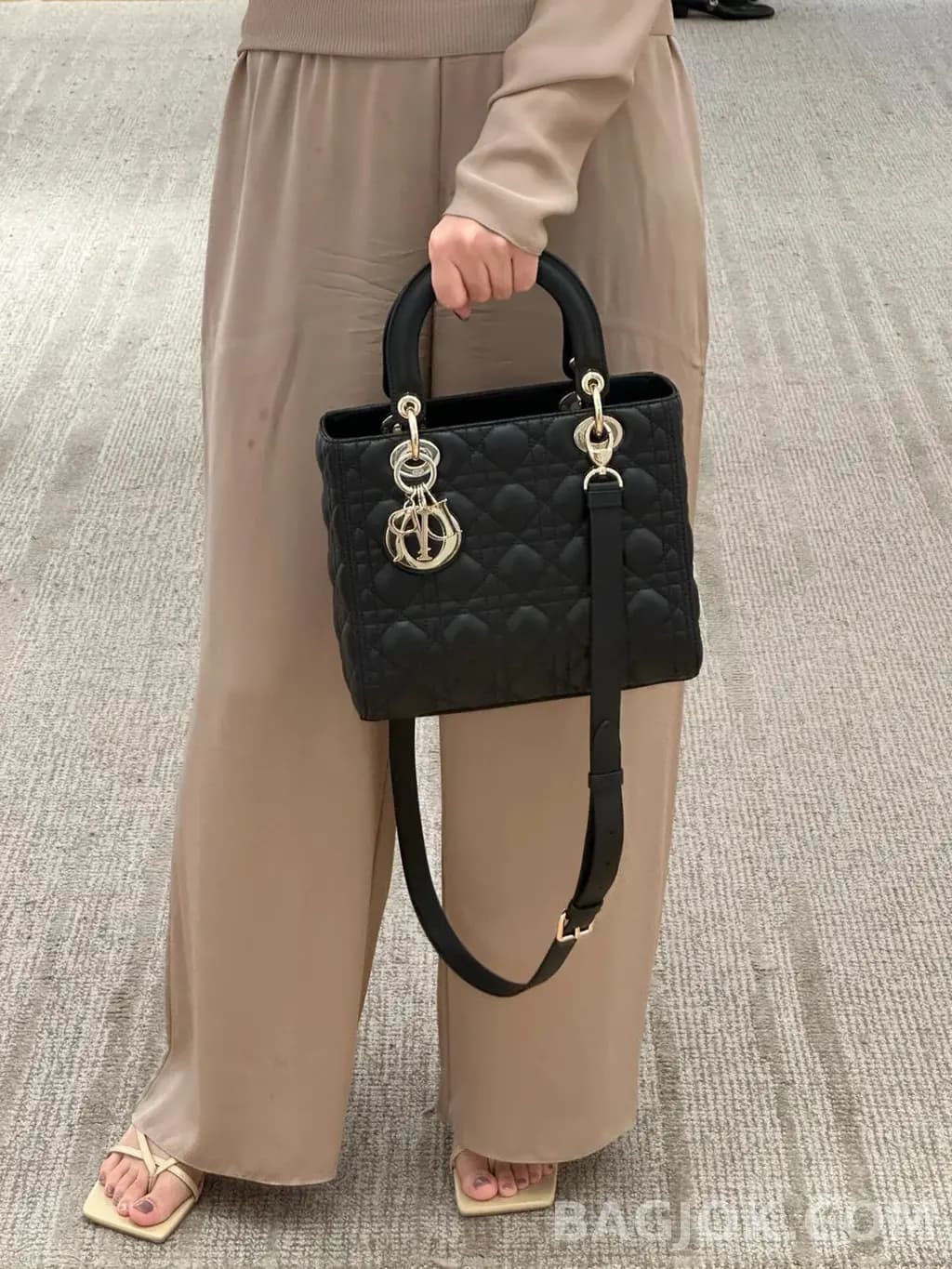 디올 디올 레이디백 미디움 (램스킨) 상세 이미지
