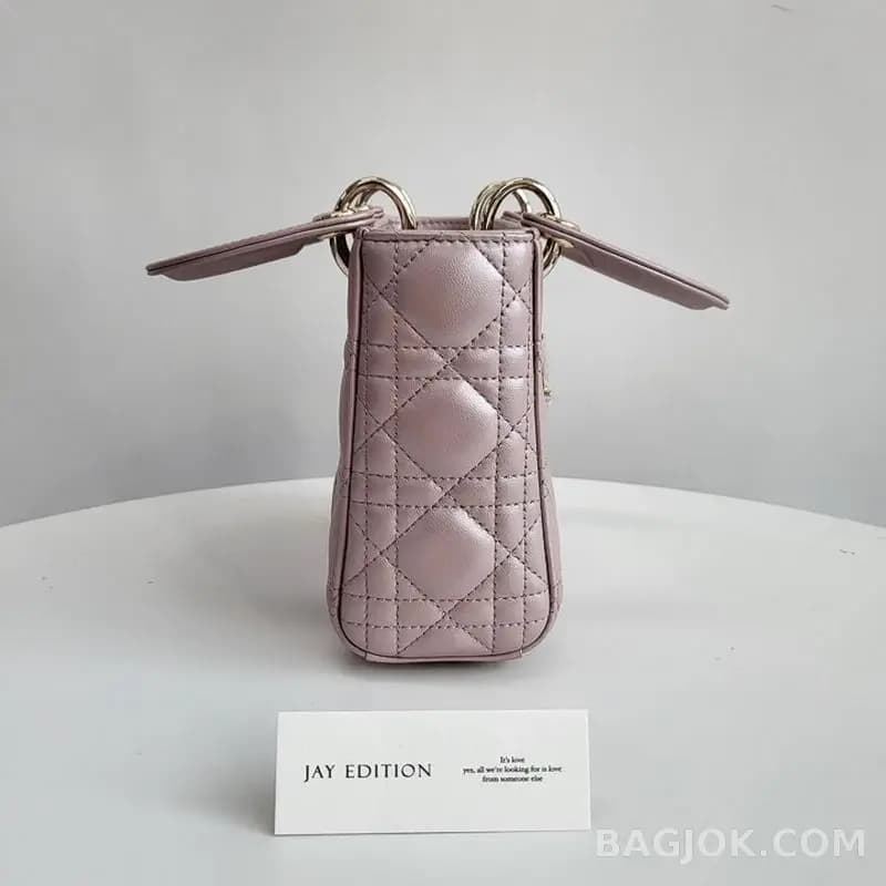 디올 디올 레이디백 미니 (램스킨/금장) 상세 이미지