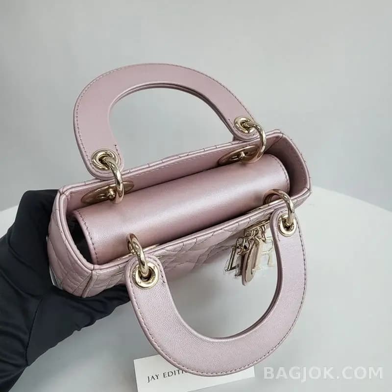 디올 디올 레이디백 미니 (램스킨/금장) 상세 이미지