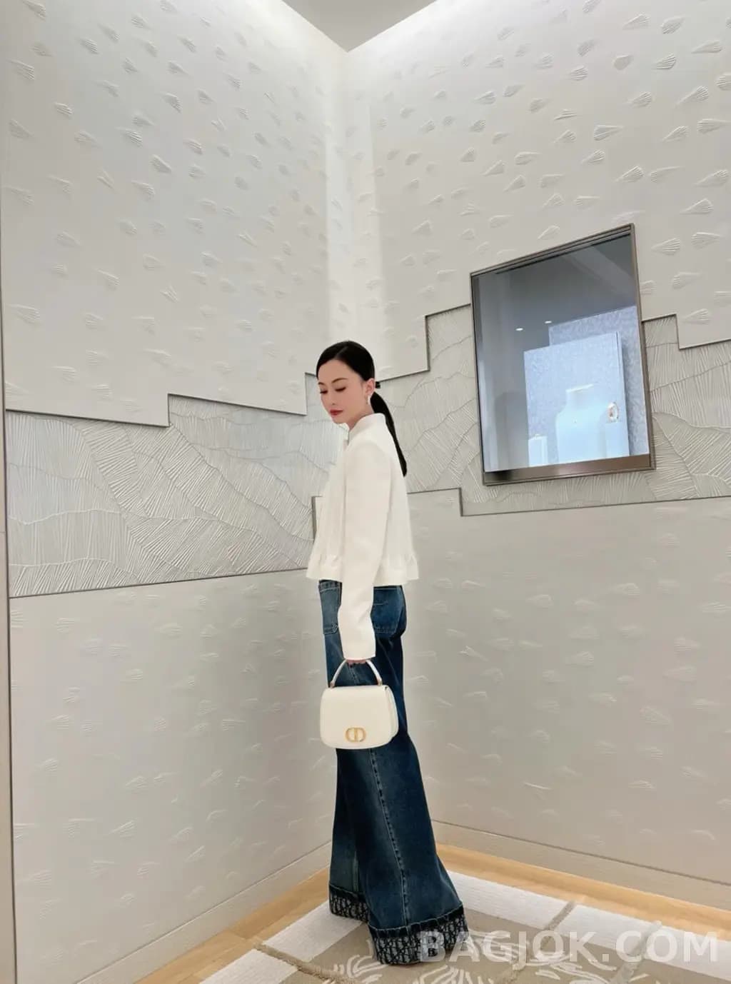 디올 디올 30 몽테인 에비뉴 미디엄 탑 핸들백 상세 이미지