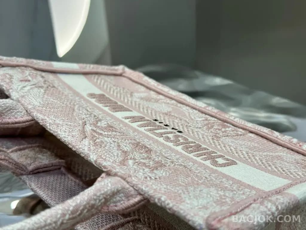 디올 디올 트왈 드 주이 리버스 자수 북 토트백 미니 상세 이미지
