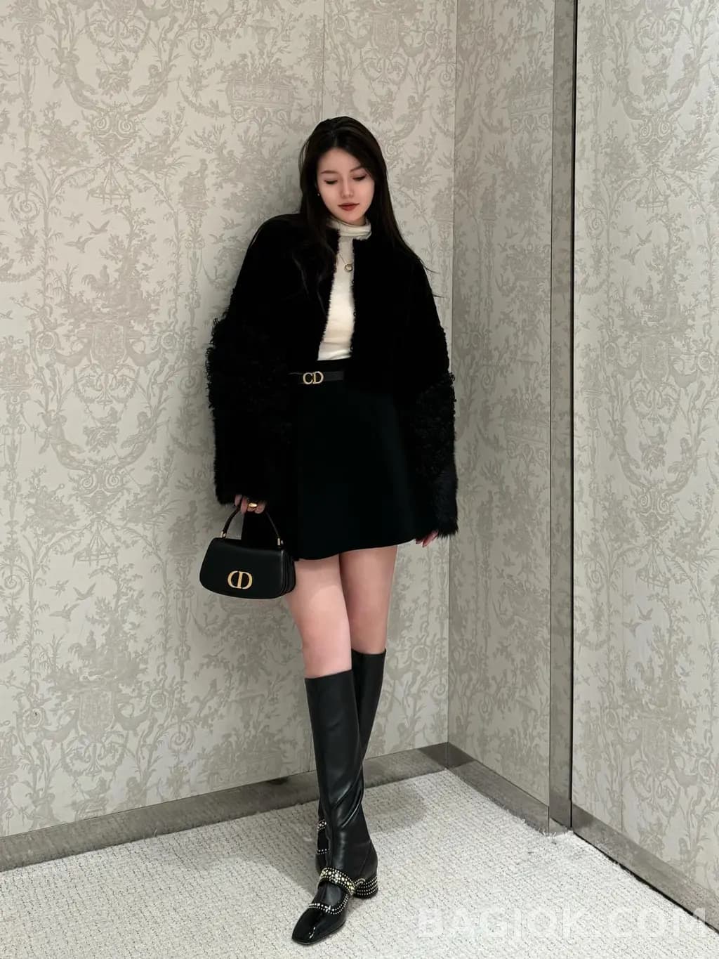 디올 디올 30 몽테인 에비뉴 스몰 탑 핸들백 상세 이미지