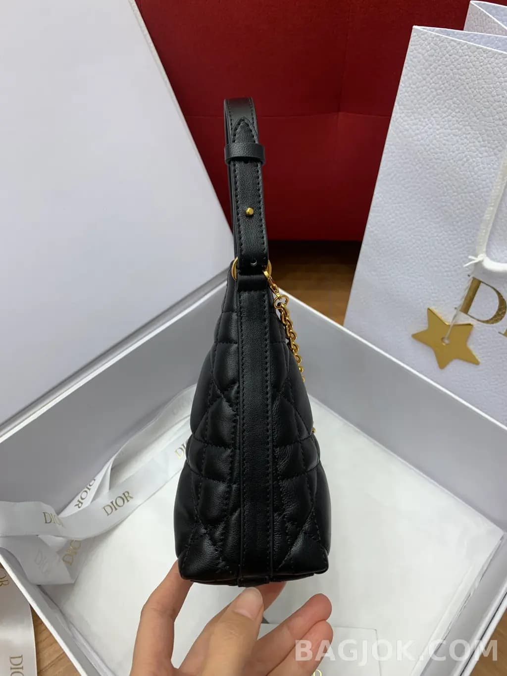 디올 디올 미스 카로 미니 체인 백 상세 이미지