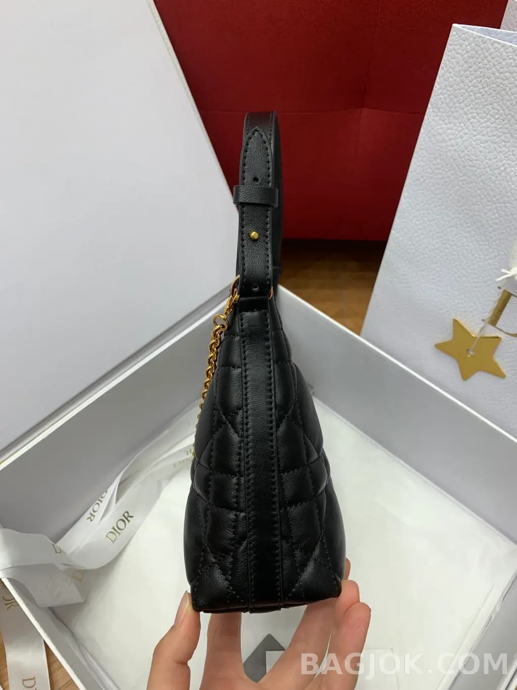 디올 디올 미스 카로 미니 체인 백 상세 이미지